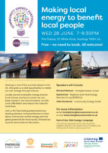Community Energy Fortnight speakers event @ The Palace, 37 White Rock, Hastings | England | United Kingdom
