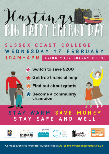 Hastings Big Happy Energy Day @ Sussex Coast College | Hastings | United Kingdom