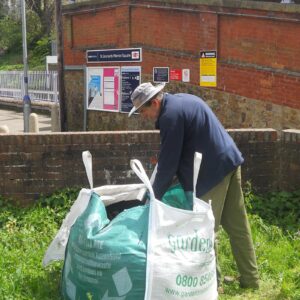 Using the compost donated by Gardenscape