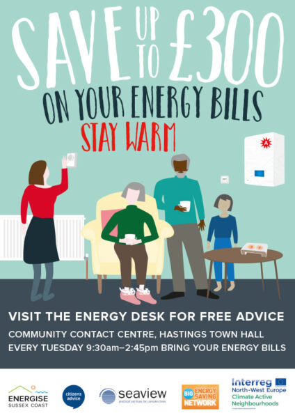 Energy advice desk in the Town Hall @ Community Contact Centre Town Hall | Hastings | England | United Kingdom