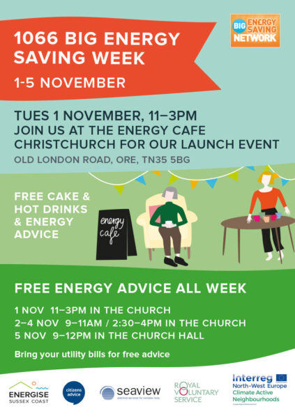 1066 BIG ENERGY SAVING WEEK/CAN LAUNCH @ CHRISTCHURCH, OLD LONDON ROAD | Hastings | England | United Kingdom