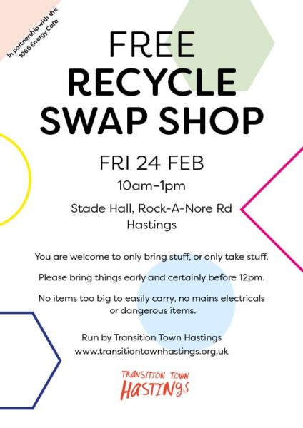 Free Recycle Swap Shop @ The Stade Hall, Hastings Old Town | England | United Kingdom