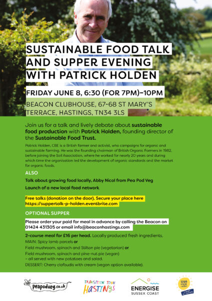 Sustainable food talk and supper evening with Patrick Holden @ The Beacon | England | United Kingdom