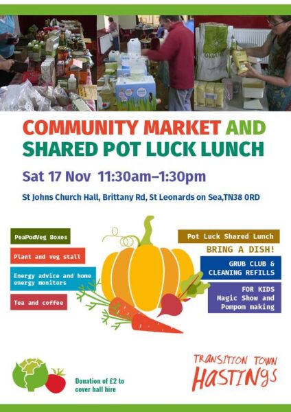 Community Market & Shared "pot luck" lunch @ St John's Church Hall, Brittany Road, St Leonards, TN38 0RD | United Kingdom